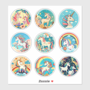 Pegatinas magos de unicornio