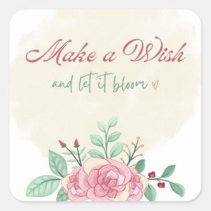 Pegatinas Make a Wish Set Floral Mono