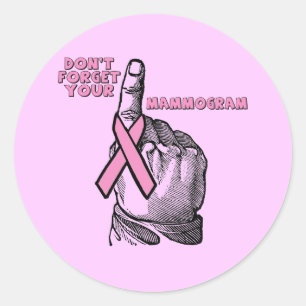 Pegatinas - mamograma del cáncer de pecho