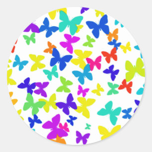 Pegatinas mariposas brillantes