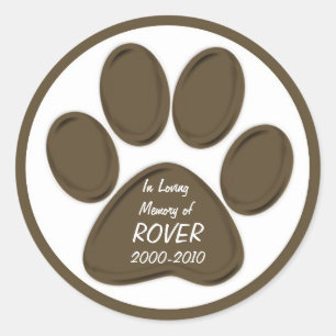 Pegatinas marrones adaptables de la condolencia de