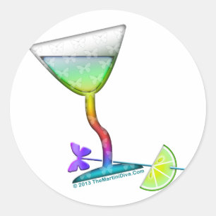 PEGATINAS - MARTINI MARIPOSA