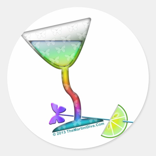 PEGATINAS - MARTINI MARIPOSA (Anverso)