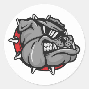 Pegatinas Mascot de bulldoges