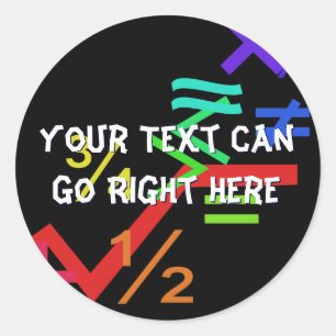 Pegatinas matemáticos