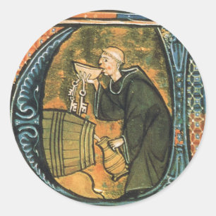 Pegatinas medievales del vino de la prueba del