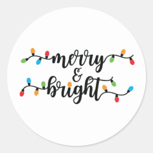 Pegatinas Merry & Bright 