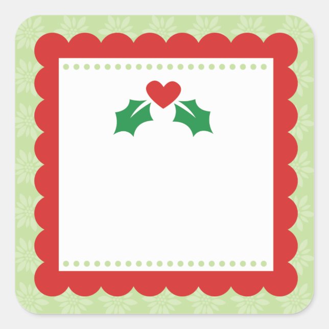 Pegatinas merry y brillantes (Anverso)