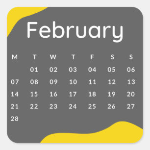 Pegatinas mes del año - February (S'E)
