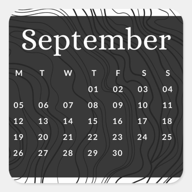 Pegatinas mes del año - September (S'B) (Anverso)