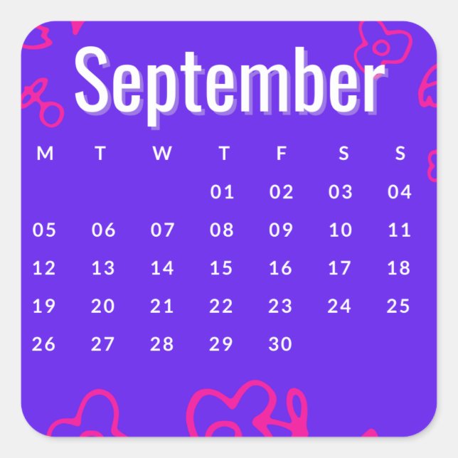 Pegatinas mes del año - September (S'C) (Anverso)