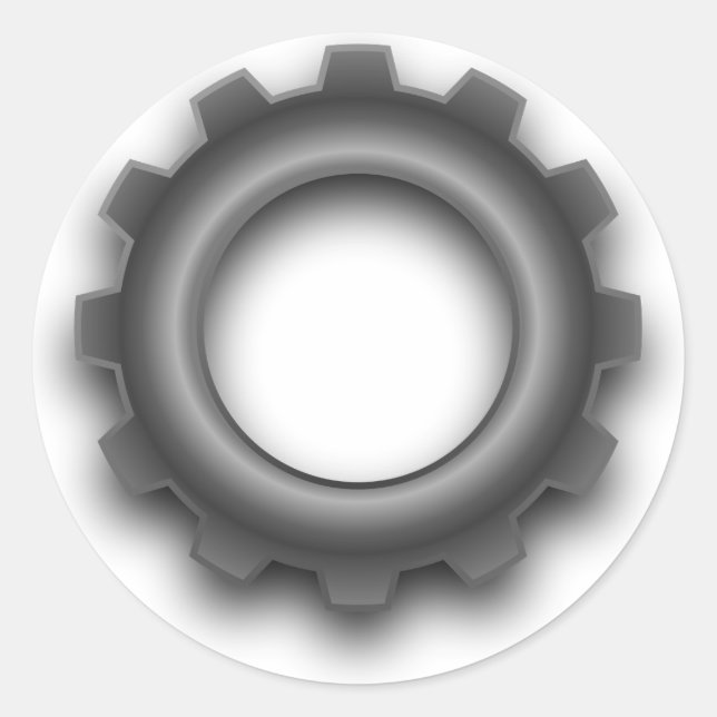 Pegatinas metalizado de Cog Gear (Anverso)