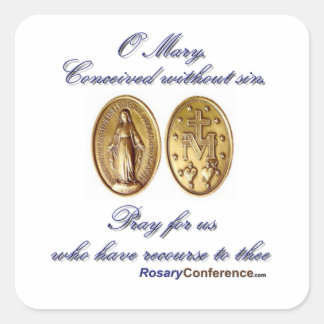 Pegatinas milagrosos de oración de medallas