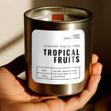 Pegatinas minimalistas de las etiquetas de velas b