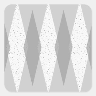 Pegatinas modernos de la plaza Gray Argyle de medi