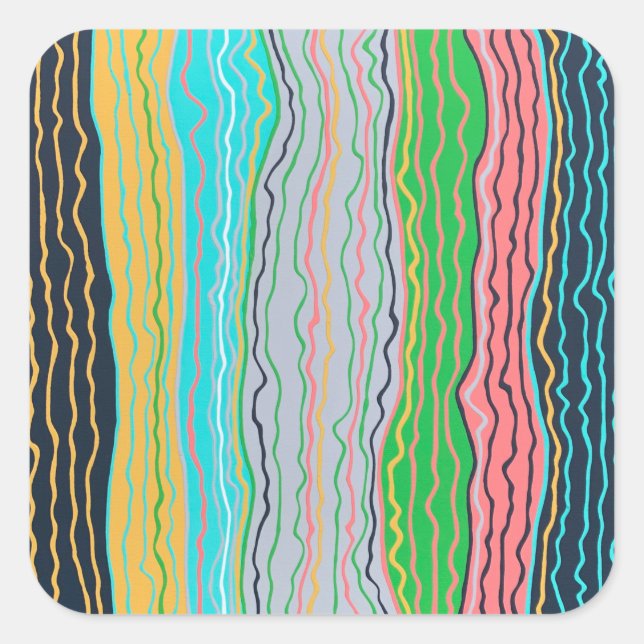 Pegatinas modernos de Squiggles (Anverso)