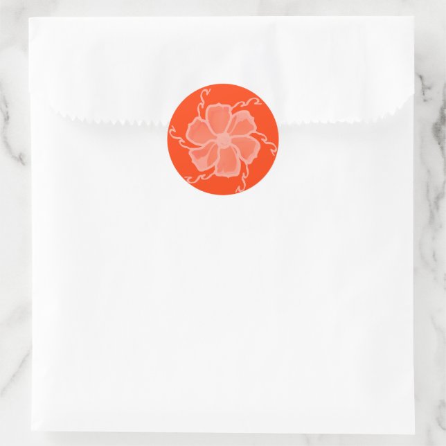 Pegatinas monocromas FTF en naranja (Bolso)