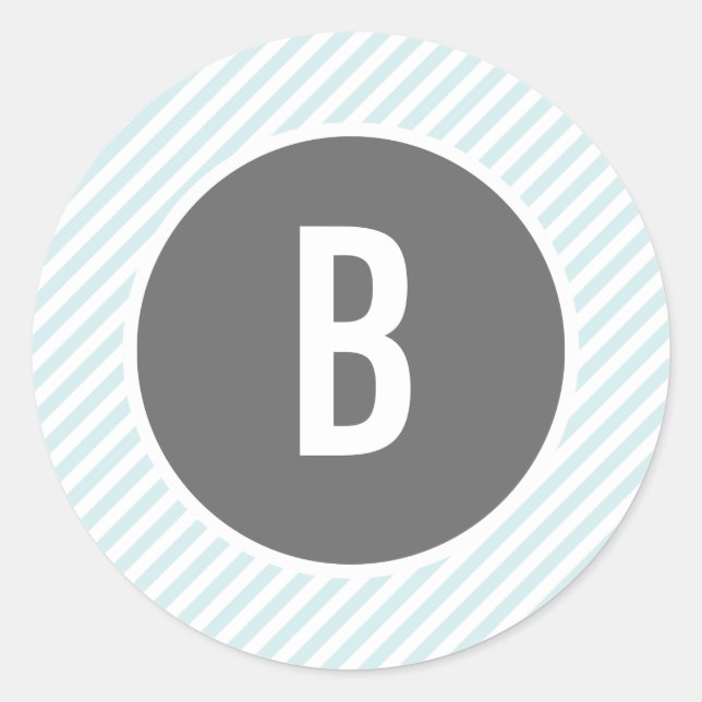 Pegatinas Monográficos de franjas azules (Anverso)