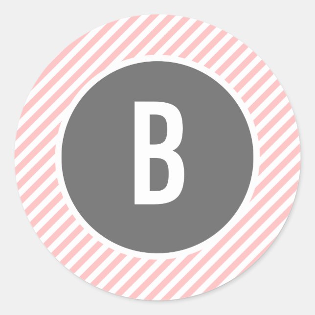 Pegatinas Monográficos de franjas rosadas (Anverso)