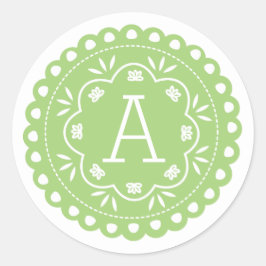 Pegatinas Monográficos Papel Picado - Verde