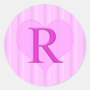 Pegatinas monográficos rosados R 001