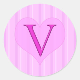 Pegatinas monográficos rosados V 001