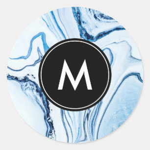 Pegatinas Monograma de Mármol de moda