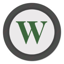 Pegatinas monogramados de Sello para sobres de vac