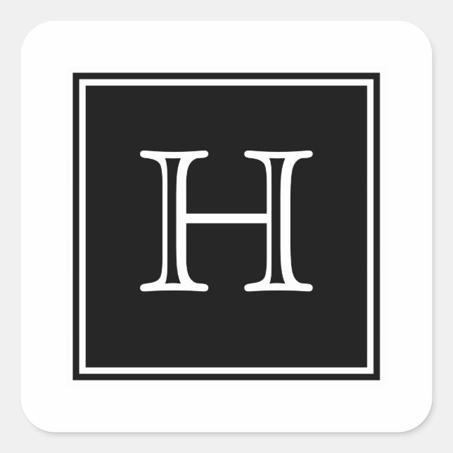 Pegatinas Monogramas de Black Square (Anverso)