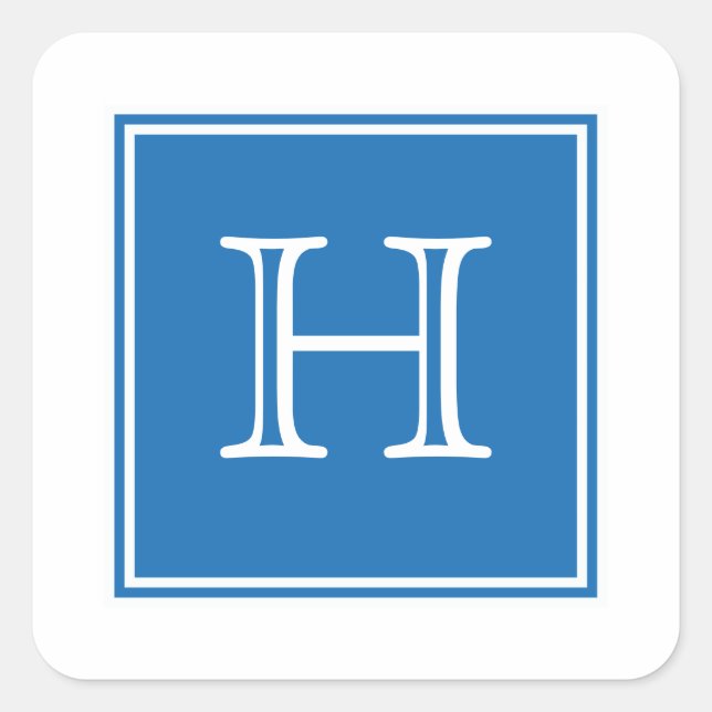 Pegatinas Monogramas de Blue Square (Anverso)