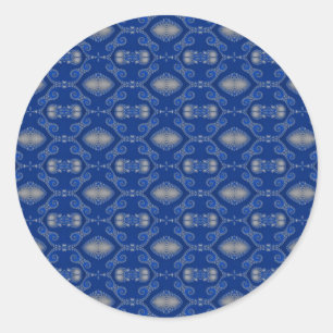 Pegatinas Mosaico Plateado Azul