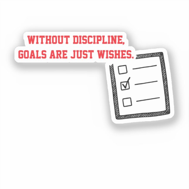 Pegatinas Motivacionales "Disciplina"  (Anverso)