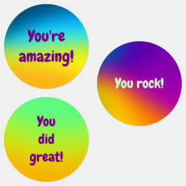 Pegatinas motivacionales positivos