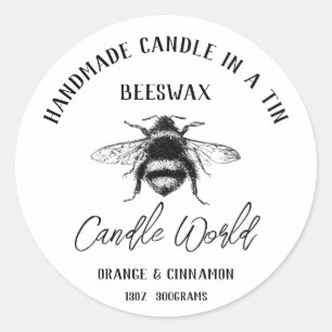 Pegatinas - Mundo de velas de cera de abeja