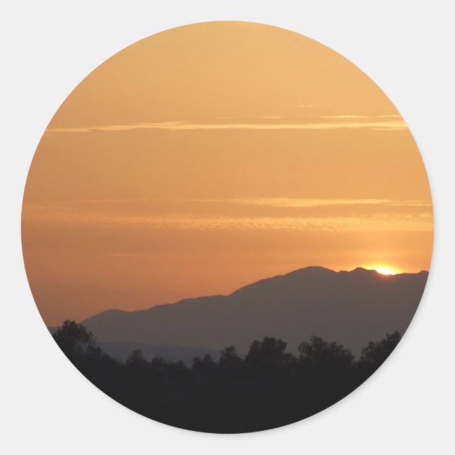 Pegatinas naranja Sunset (Anverso)