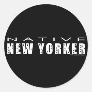 Pegatinas nativos de Nueva York