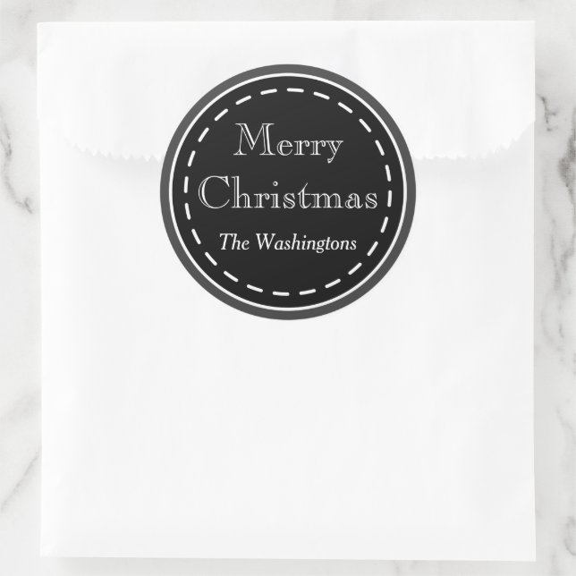 Pegatinas navideñas Black Chalkboard (Bolso)