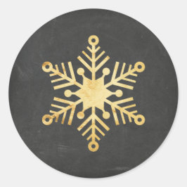 Pegatinas navideñas con copas de nieve para el Rel