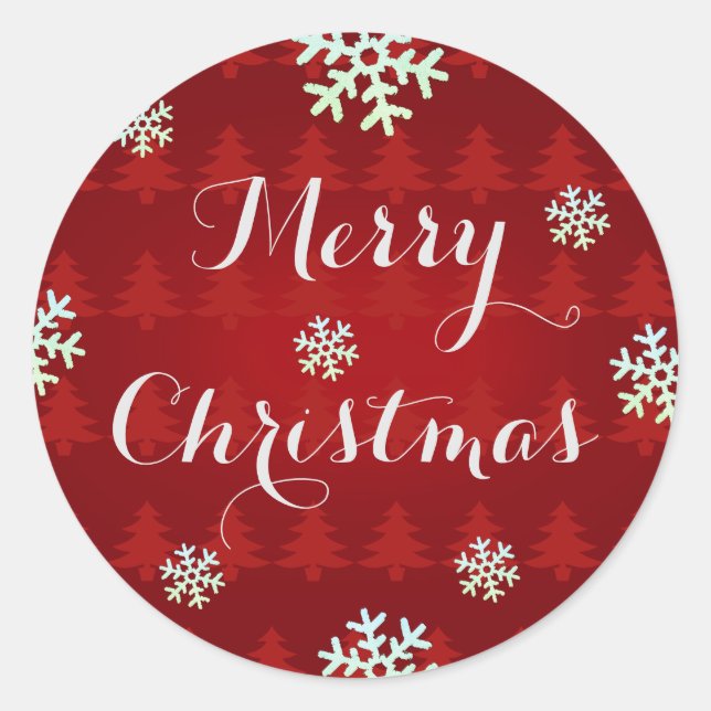 Pegatinas Navideñas Copo de Nieve (Anverso)