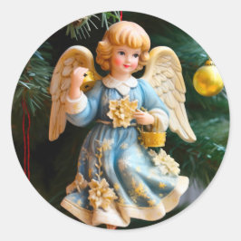 Pegatinas navideñas de Ángel de la Vintage