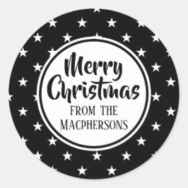 Pegatinas navideñas de Black Stars