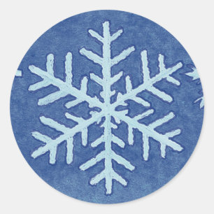 Pegatinas navideñas de copas de nieve