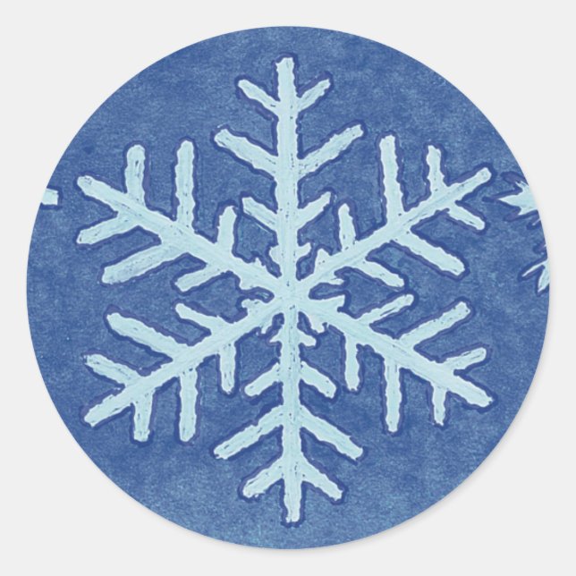 Pegatinas navideñas de copas de nieve (Anverso)