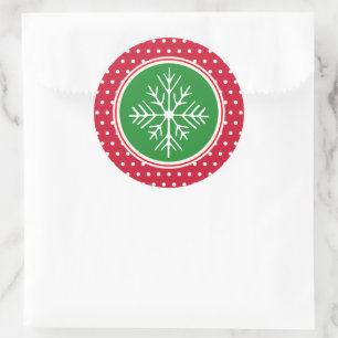 Pegatinas navideñas de copas de nieve