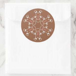 Pegatinas Navideñas de Copo de Nieve de Pan de Jen