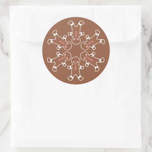 Pegatinas Navideñas de Copo de Nieve de Pan de Jen (Bolso)