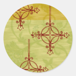 Pegatinas navideñas de estilo 70 de la época de lo