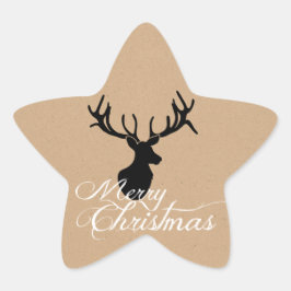 Pegatinas navideñas de Silouette Deer