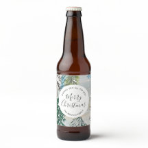 Pegatinas navideñas encantadas de invierno