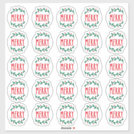 Pegatinas navideñas "Feliz"